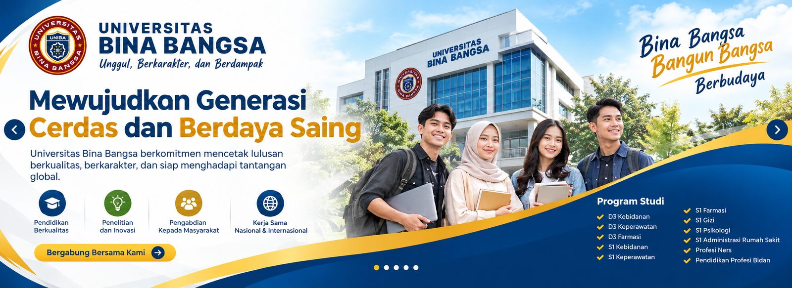 Menjadi Universitas Terkemuka, Unggul, Berkarakter, dan Berdaya Saing Global